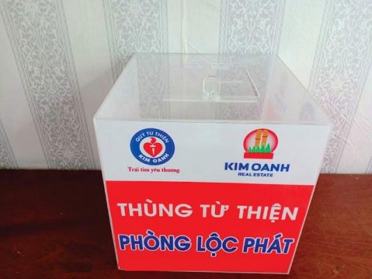 Thùng phiếu mica trong suốt