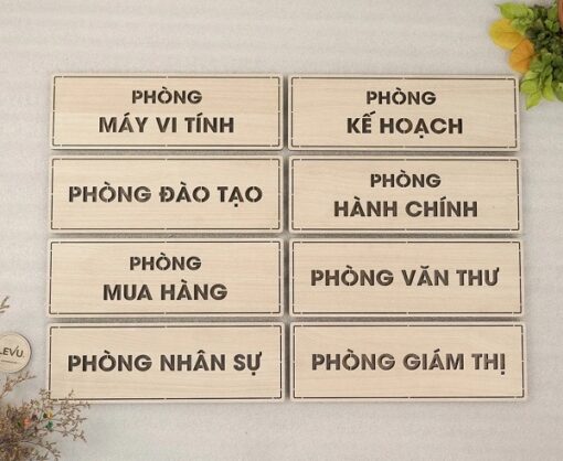 Bàng phòng ban gỗ