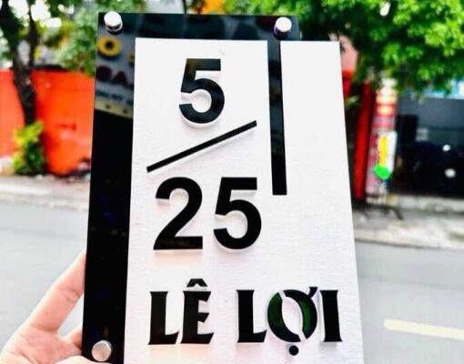 Bảng số nhà mica