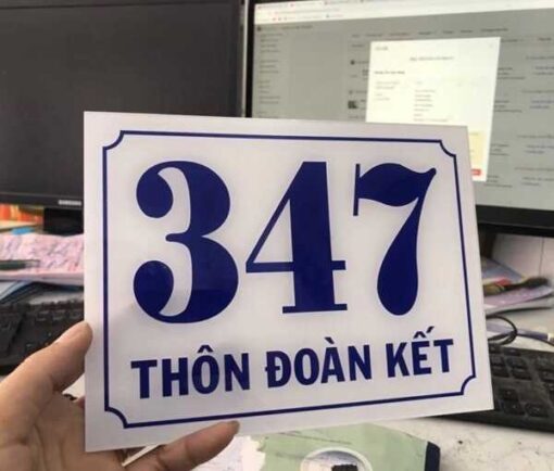 Bảng số nhà mica