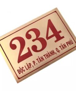 Bảng số nhà mica