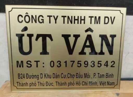 Bảng số nhà mica