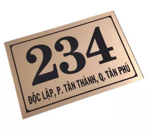 Bảng số nhà mica