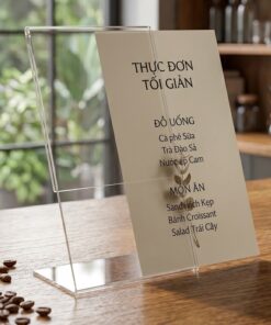 Menu mica chữ L