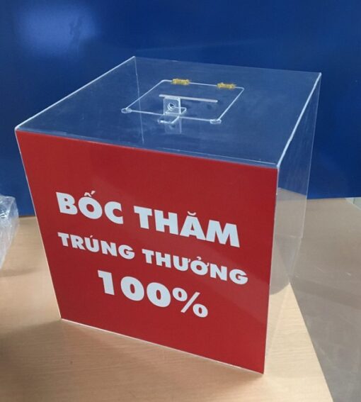 Thùng Bốc Thăm Mica
